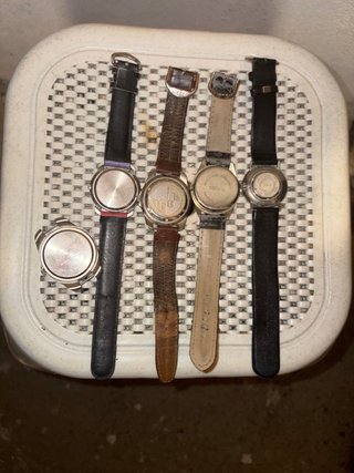 Conjunto de 5 relógios vintage