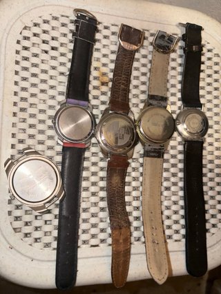 Conjunto de 5 relógios vintage