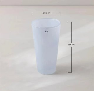 Set 4 vasos de vidrio azul