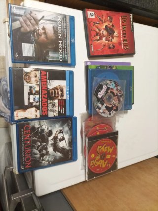 Lote 16 Películas. 3 Blu-ray 13 DVD + Juego PC