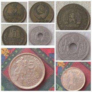 Lote de 4 monedas antiguas