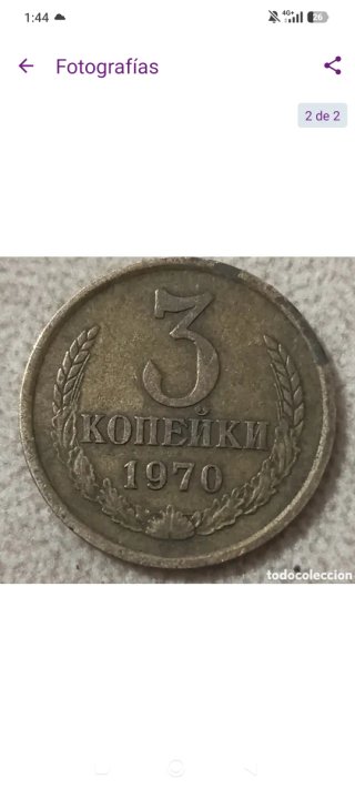 Lote de 4 monedas antiguas