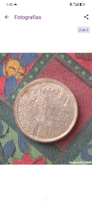 Lote de 4 monedas antiguas