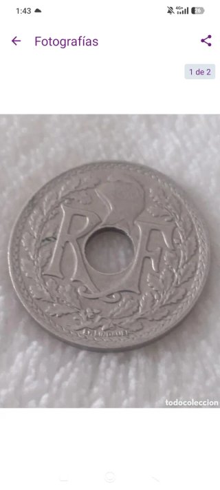Lote de 4 monedas antiguas