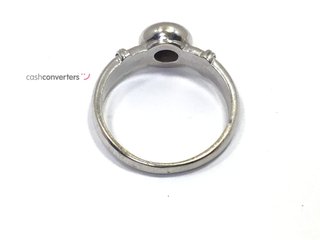 anillo oro 18k con piedra con circonita