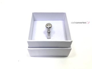 anillo oro 18k con piedra con circonita
