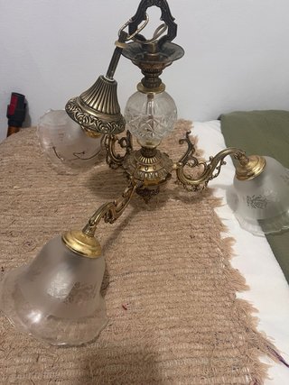 Lámpara de techo clásica dorada