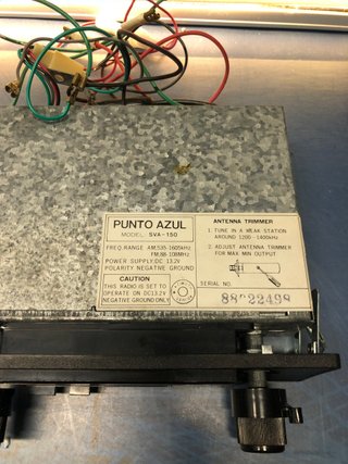 Radio Cassette para coche Vintage Punto Azul SVA-150