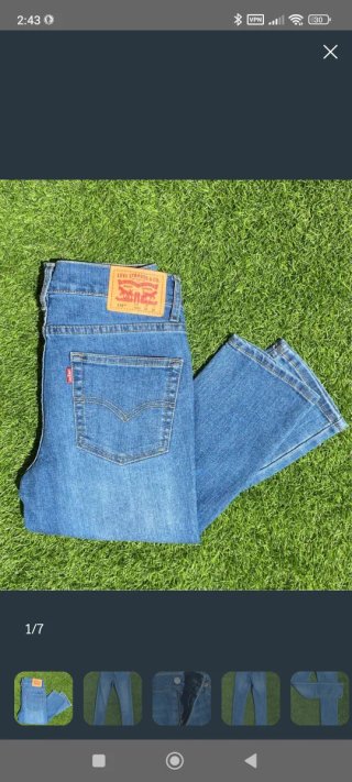 Levi's 519 Skinny Jeans Azules Talla36 w28 L30