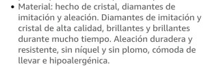 Tiara negra con cristales morados