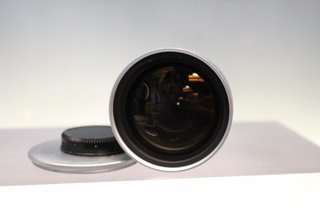 Objetivo, óptica vintage televisión Soligor 12.5 mm, f: 1:1.4.