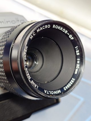 cámara analógica MINOLTA XD-5 objetivo MC ROKKOR 1:3,5/50mm, en perfecto estado
