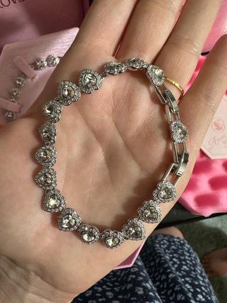 Conjunto Swarovski Ariana Grande Plata