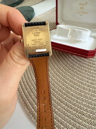Reloj Cartier Tank Louis Oro Negro