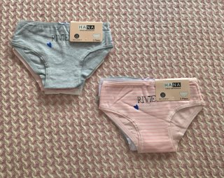 2 Packs de Cuecas para Menina Hana (2-4 anos)