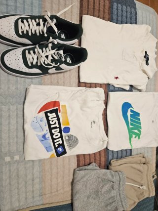 Lote ropa camisetas nike talla m pantalones m polo