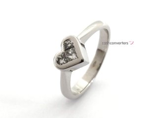 anillo oro 18k con piedra con diamante