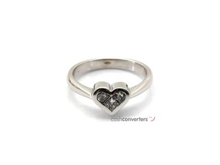 anillo oro 18k con piedra con diamante