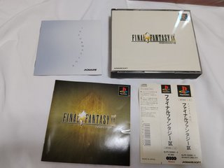 Final Fantasy IX PS1 giapponese completo con 4 dischi