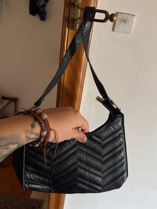Borsetta nera trapuntata