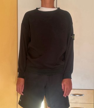 Felpa Stone Island nera