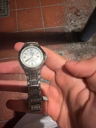Reloj Lotus Plata y Blanco
