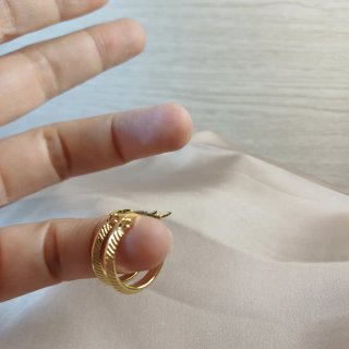 Pendientes Aro Pequeño Grabado Vintage