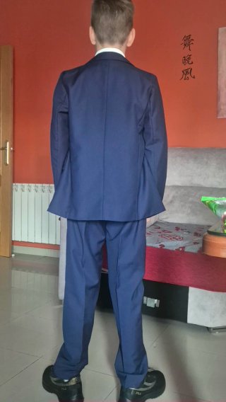 Traje de niño completo azul talla 11-12