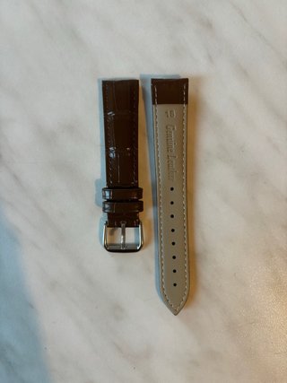 Cinturino Longines 18mm Marrone Coccodrillo