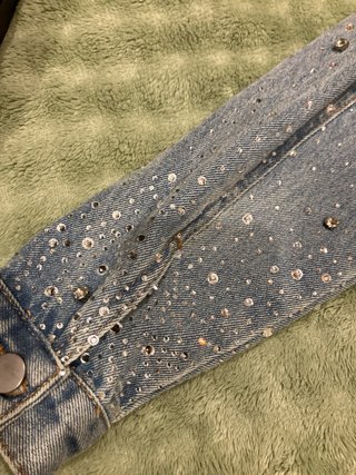 Chaqueta vaquera MOTF con pedrería Talla M