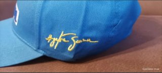 Cappello Ayrton Senna Nacional Blu Regolabile