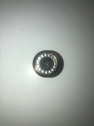 Manopola/Pomello 20 mm METALLICO Oro + Cristallo Strass