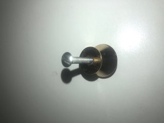 Manopola/Pomello 20 mm METALLICO Oro + Cristallo Strass