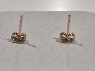 Pendientes plateados boton nuevos