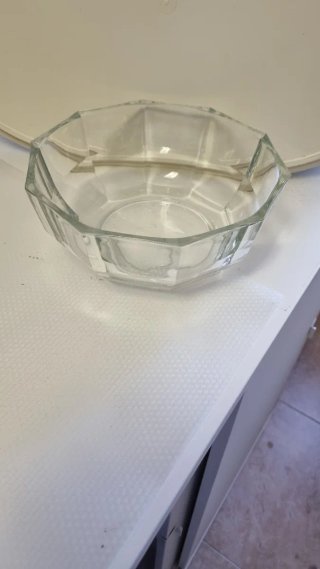 Frutero de cristal labrado
