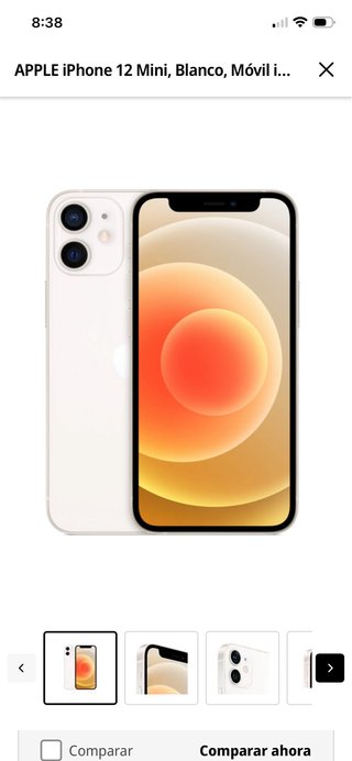 iPhone 12  Blanco 64GB como nuevo sin rasguño