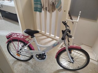 Bicicleta Niña Flower Rosa y Blanca