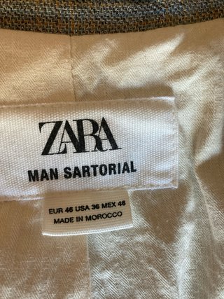 Chaqueta Zara Hombre Talla M Marrón