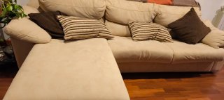Sofá cama chaise longue con arcón