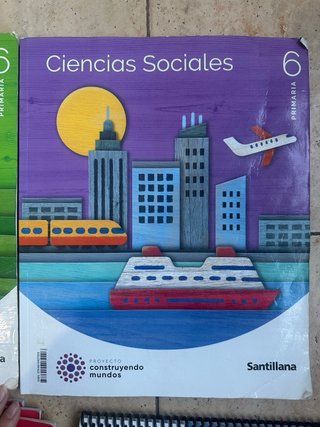 Pack de libros Santillana de sexto de primaria.