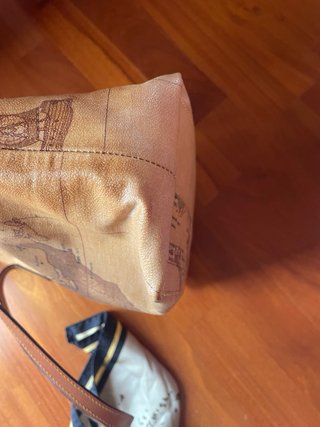 Borsa con stampa mappa a spalla