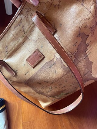 Borsa con stampa mappa a spalla