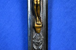 Crucifijo Eberle Antiguo Lobulado Bitono
