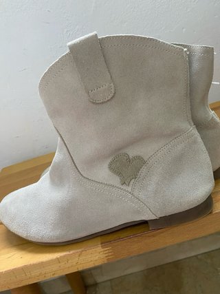 Botines de piel Boquie beige