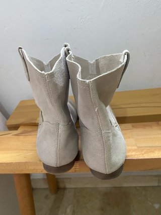 Botines de piel Boquie beige