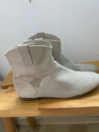 Botines de piel Boquie beige