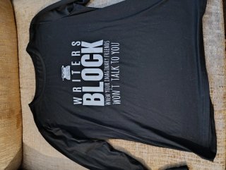 Camiseta Shein XL Writers Block