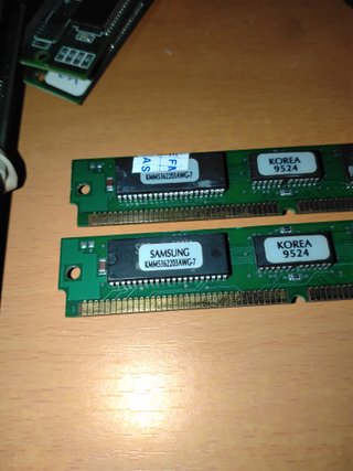 Memoria RAM SIMM 72 pines FPM 8x2MB y 16x2MB