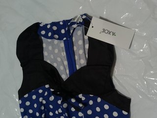 Vestido Retro AXOE Lunares Azul Talla L