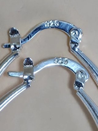 Pendientes /Aro Ovalados -Plata 925